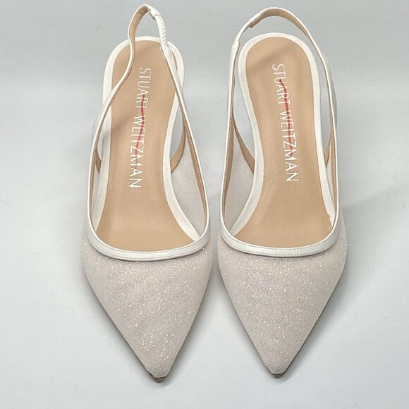 Stuart Weitzman Slingback Pointed Toe Pumps size 9 - Picture 2 of 11